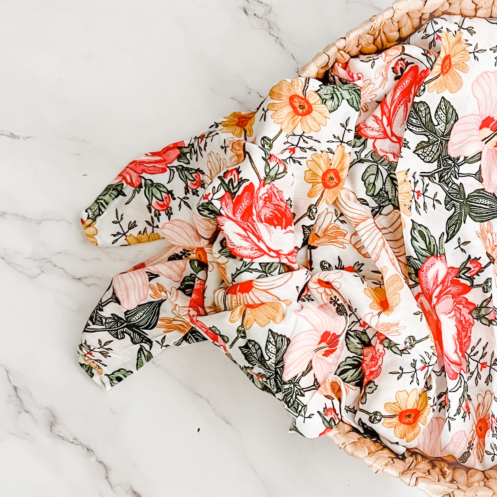 Floral hot sale muslin wrap